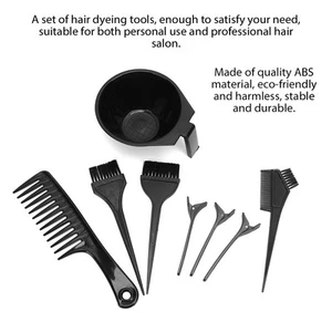 8pcs Professional Hair Dyeing Tool Highlights Comb Hair Clip Dyestuff Mixing WTD - Picture 1 of 9