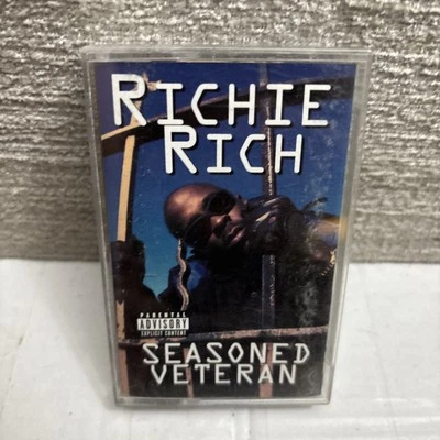 RICHIE RICH SEASONED VETERAN 1996 RAP TAPE CASSETTE DEF JAM HIP HOP WORKS EUC - Image 1 of 4
