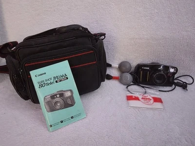 Câmera de Filme Canon Sure Shot 80 Tele 35mm Point and Shoot 38mm f/3.7 80mm  - Imagem 1 de 4
