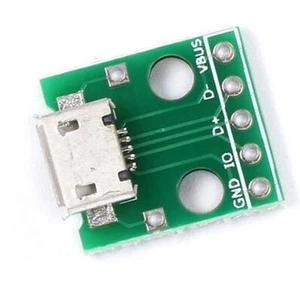50 pcs Type B MICRO USB to 2.54mm pcb converter pinboard - Picture 1 of 5