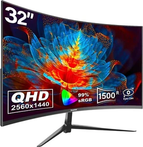 Curvetron QHD 1500R Gaming PC Monitor 32 Zoll - Bild 1 von 8
