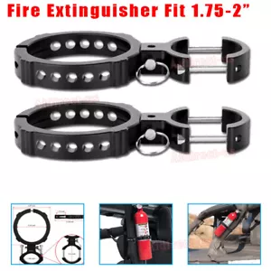 2x Fire Extinguisher Mount Holder Bracket For JEEP UTV ATV Offroad Roll Cage Bar - Picture 1 of 9