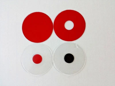 Microscopio 32mm Mini-Rheinberg Juego de filtros rojos - ¡Ideal para comenzar o evaluar!! Foto 1 de 4