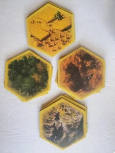 Catan Hexagon Tiles – Wheat, Wood, etc Replacement tiles for Game - Picture 1 of 5