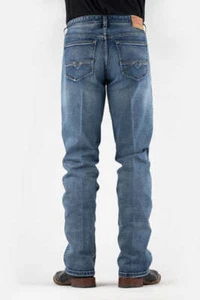 Men's STETSON 1211 STRAIGHT FIT STRETCH DENIM JEANS Embroidered pockets 8 SIZES - Picture 1 of 11