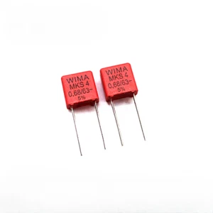 WIMA 684 63V 0.68UF 63V 680nF MKS4 Leg Spacing 7.5 Film Capacitor  10.3×5×10.5mm - Picture 1 of 3