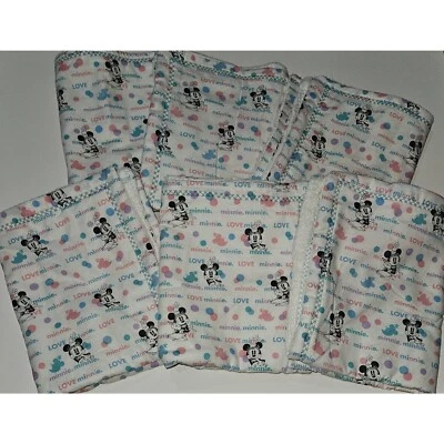 6 Toallas de Mano Minnie Mouse Hechas a Mano 16"x20" Algodón Terrycloth Disney NUNCA USADAS Foto 1 de 4