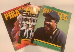 Pittsburgh Pirates 1989 1990 1991 MLB Baseball Scorecard 3 Magazine Lot - Bonds - Picture 1 of 7