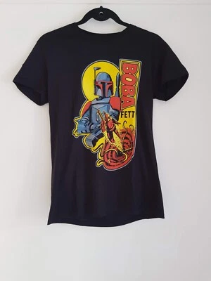 Boba Fett Black Star Wars T-Shirt, UK Size Small New - Image 1 of 4