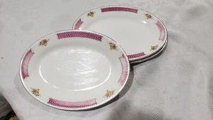 Eisenstein ovale Teller floral dekorativ Made in China Ofen zum Tisch (3er Set) - Bild 1 von 3