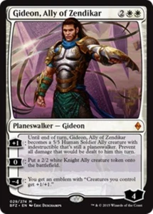 MTG - GIDEON, ALLY OF ZENDIKAR - Battle for Zendikar (M) - Picture 1 of 1