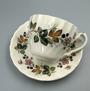 Myott Staffordshire Olde Chelsea HEDGEROW VINTAGE CUP & SAUCER ENGLAND - Picture 1 of 8
