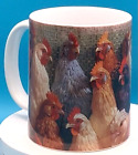 personalised, Chicken hen Mug farm yard chicks gift animals birthday christmas