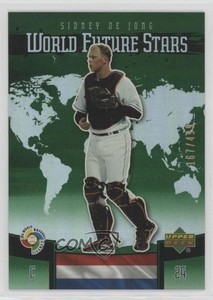 2006 Upper Deck Future Stars World Green /499 Sidney de Jong #WBC-19