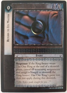 LOTR TCG Fellowship of the Ring RETURN TO ITS MASTER 1R224 FOIL NM - Picture 1 of 1