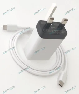 Genuine Google Pixel 3a / 4a / 7 30W Fast Charge Wall Adapter Plug & USB-C Cable - Picture 1 of 4