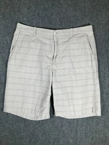 Cremieux Classics Chino Shorts Size 40 Mens Casual Wear Cotton High Rise Plaid - Foto 1 di 10