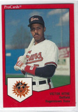 1989 Hagerstown Suns (Double A-Baltimore Orioles) Victor Hithe
