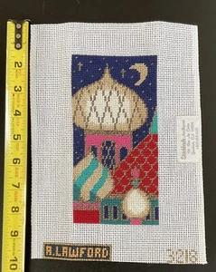 Amanda Lawford Russian Roof Top w/Domes Handpainted Needlepoint Canvas COMPLETED - Picture 1 of 5