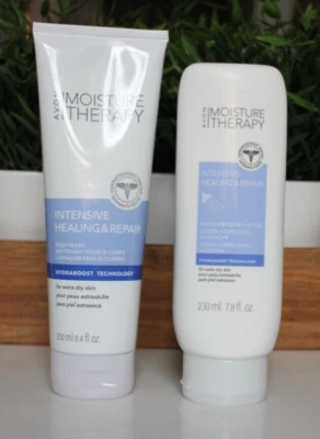 Loción y lavado corporal Avon Moisture Therapy curación y reparación intensiva en ducha Foto 1 de 4
