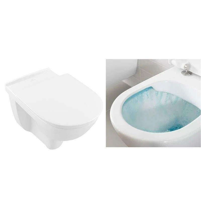 Villeroy & Boch O Novo Vita Wand WC erhöht Tiefspüler directflush Sitz softclose - Bild 1 von 2
