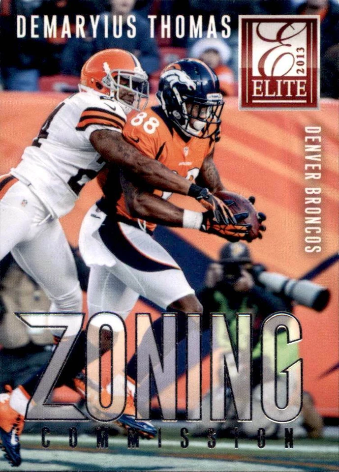 2013 Panini Elite Zoning Commission Silver #20 Demaryius Thomas Denver Broncos - Image 1 of 2