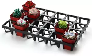 Square Nursery Pot Tray with 24 Cells, 5 Pack Plant Trays for Pots, Flower Pot M - Picture 1 of 12