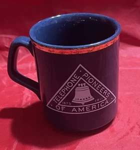 Telephone Pioneers Of America Blau Gold Kaffeebecher Made In England - Bild 1 von 5