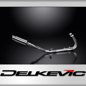 Kawasaki Ninja 400 2018-23 Delkevic Full Exhaust 2-1 8" Round Stainless Muffler - Picture 1 of 5