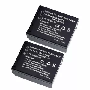 2X Batería para Panasonic Lumix DMC-TZ1 TZ15 DE-A25 CGA-S007E DMC-TZ3K DMC-TZ4S - Imagen 1 de 10