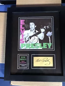 Auténtica pieza de cabello de Elvis Presley certificado de autenticidad 13 X 16 recuerdos - Imagen 1 de 3