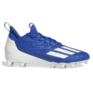 New Men's Adidas Adizero Scorch Football Cleats GZ6921 Royal / White Size 14 - Picture 1 of 3