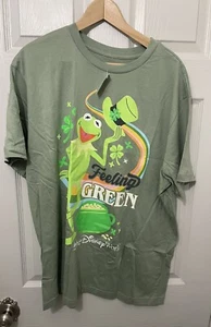 Walt Disney World St Patrick’s Day Kermit Feeling Green Adult Shirt Large L LG - Picture 1 of 4