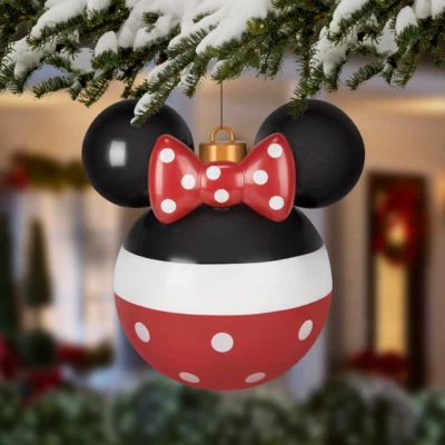 Minnie Mouse Adorno de Navidad Soplado por Aire 18" Disney Magic Holiday Bomba Incluida Foto 1 de 4