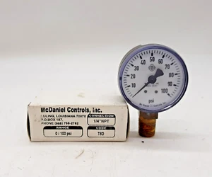 McDaniel Controls 0/100 PSI Gauge 1/4" NPT - Picture 1 of 4