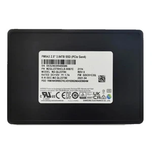 Samsung PM9A3 3.84TB SSD U.2 PCIE NVME GDA53C2Q MZ-QL33T80 MZQL23T8HCLS-00B7C - Afbeelding 1 van 1