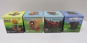 Impact Mini Building Blocks Junior Ranger Bison Moose Black Bear Animals - Picture 1 of 5