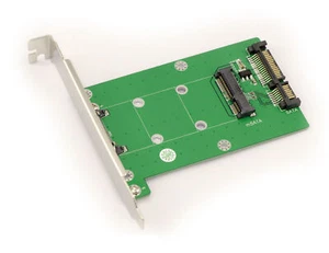 Adaptador mSATA A SATA Con Soporte Trasero - Zdjęcie 1 z 1