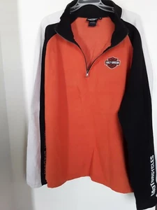 Vintage Harley Davidson Unisex 1/4 Zip Sweatshirt Don't Settle For Less~Size XL - Picture 1 of 4