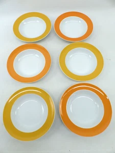 6 Porzellan Teller Suppenteller Thomas Sunny Day Orange und Gelb - Picture 1 of 3