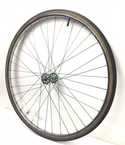 27" X 1-1/4 Front Bicycle Chrome Wheel Tire Vintage Road Bike  #G46 - Picture 1 of 5