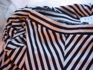 Elle Maxi Skirt Size Medium Diagonal Stripe Stretch Knit - Picture 1 of 5