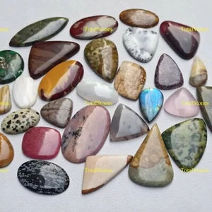 Lote de 100 crt piedras preciosas naturales cabujón por peso lote al por mayor piedras preciosas mixtas - Imagen 1 de 4