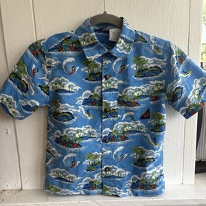 Kid’s Vintage OP Button Down, Beach Scene, Size 5, Excellent Condition - Picture 1 of 5