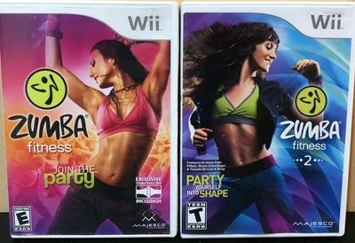 Zumba Fitness 1 y 2 (Nintendo Wii, 2010-2011) Completo en Caja - ENVÍO GRATUITO Foto 1 de 4