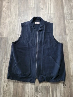 Vintage C.C. Filson Filson Garment Full Zip Dark Vest Men’s Size XL Virgin Wool - Image 1 of 4