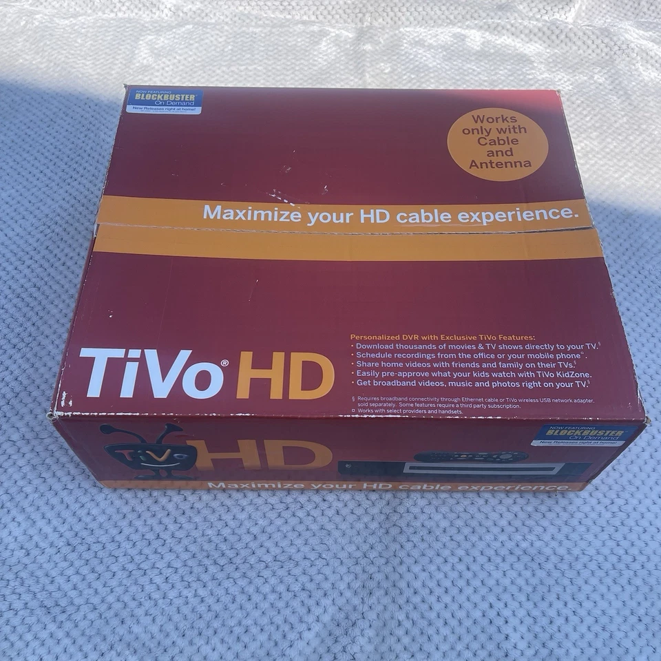 TiVo HD: TCD652160 DVR - New, Sealed In Box - Includes Remote & All Cables - Image 1 of 4