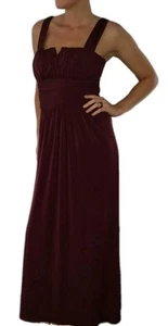Max And Cleo Sz 6 Aubergine Maxi Dress Empire Waist - Picture 1 of 6