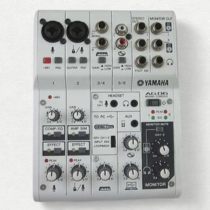 YAMAHA AG06MK2 W 6ch Live Streaming Mixer White AG06 MK2 MKII Console Tabletop - Picture 1 of 12