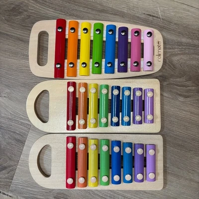 Деревянный радужный ксилофон Hape International Rolimate Childrens Швейцария Германия - Изображение 1 из 4